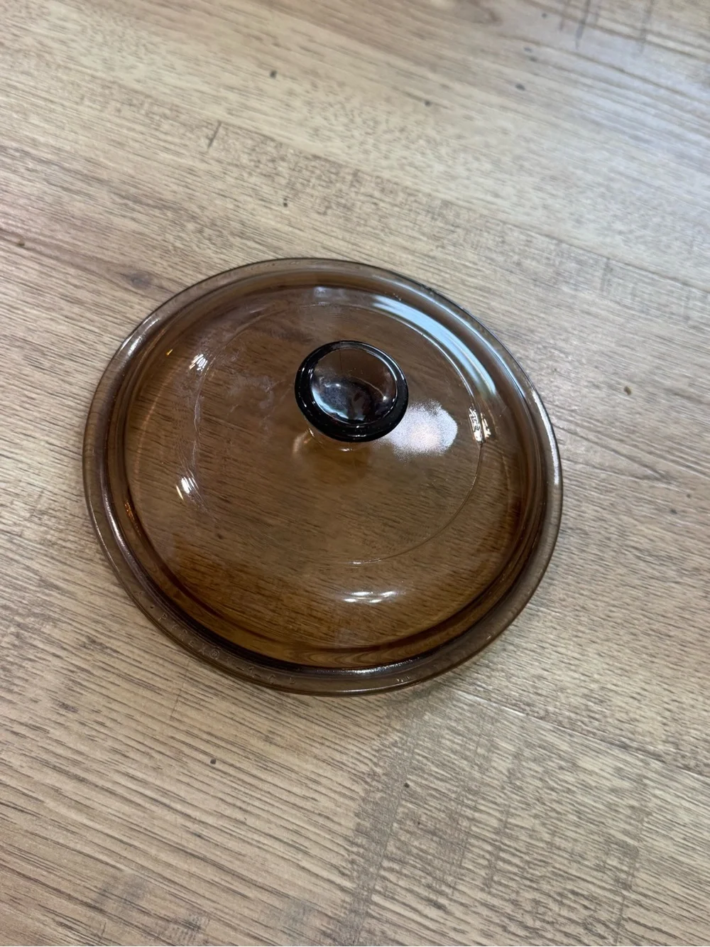 Pyrex Amber Brown Glass Cookware Lid